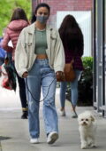 Camila Mendes stepped out to walk her dog in Vancouver, Canada