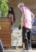 Megan Fox and Machine Gun Kelly spotted during a lunch date at Nobu in Malibu, California