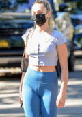 maddie ziegler displays toned figure in a crop top and leggings as she  heads to a pilates class in west hollywood, california-050521_6