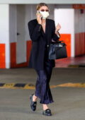 Sofia Richie keeps it chic as she picks up her ride at an underground parking in Beverly Hills, California