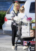 Hilary Duff brings her kids along as she goes grocery shopping in Los Angeles