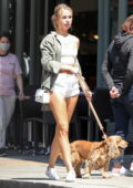 Kimberley Garner Gets Cheeky In Tiny Denim Shorts While Out For Stroll With Her Pooch In London Uk