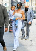 Kylie Jenner looks fab in all-white while stepping out with her daughter Stormi in New York City