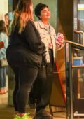 Demi Lovato is all smiles while out for ice cream with friends in Larchmont Village, California