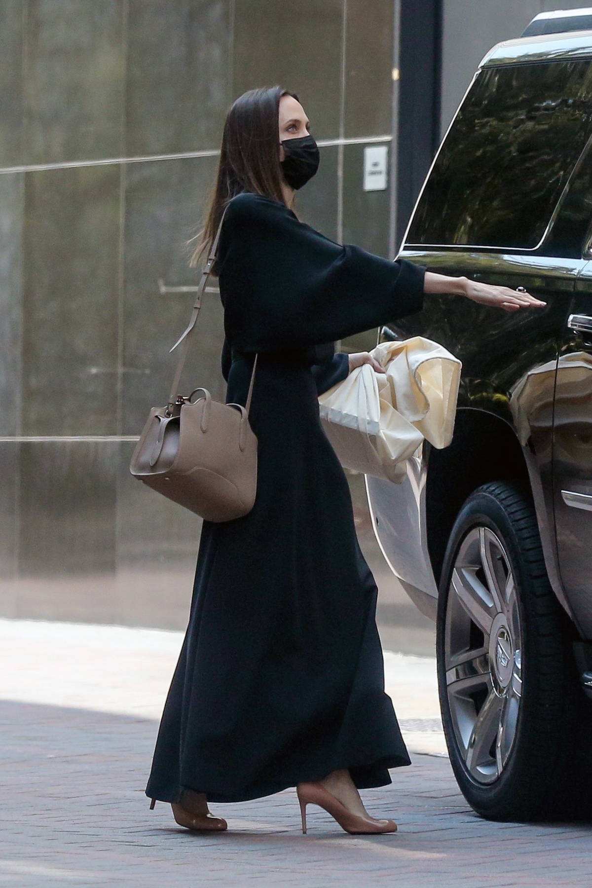 Angelina Jolie Heads to a Business Meeting in New York City