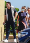 Sofia Richie seen leaving Nobu with her boyfriend Elliot Grainge after a late Sunday lunch in Malibu, California