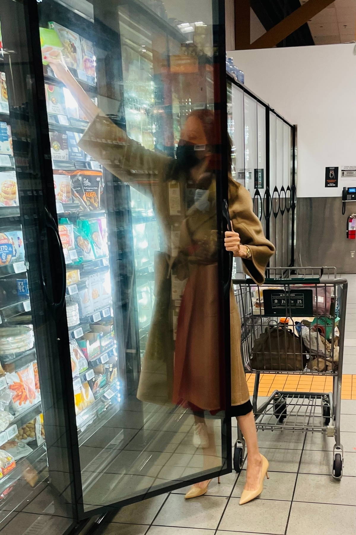 Angelina Jolie & Daughter Zahara Grocery Shopping At Erewhon