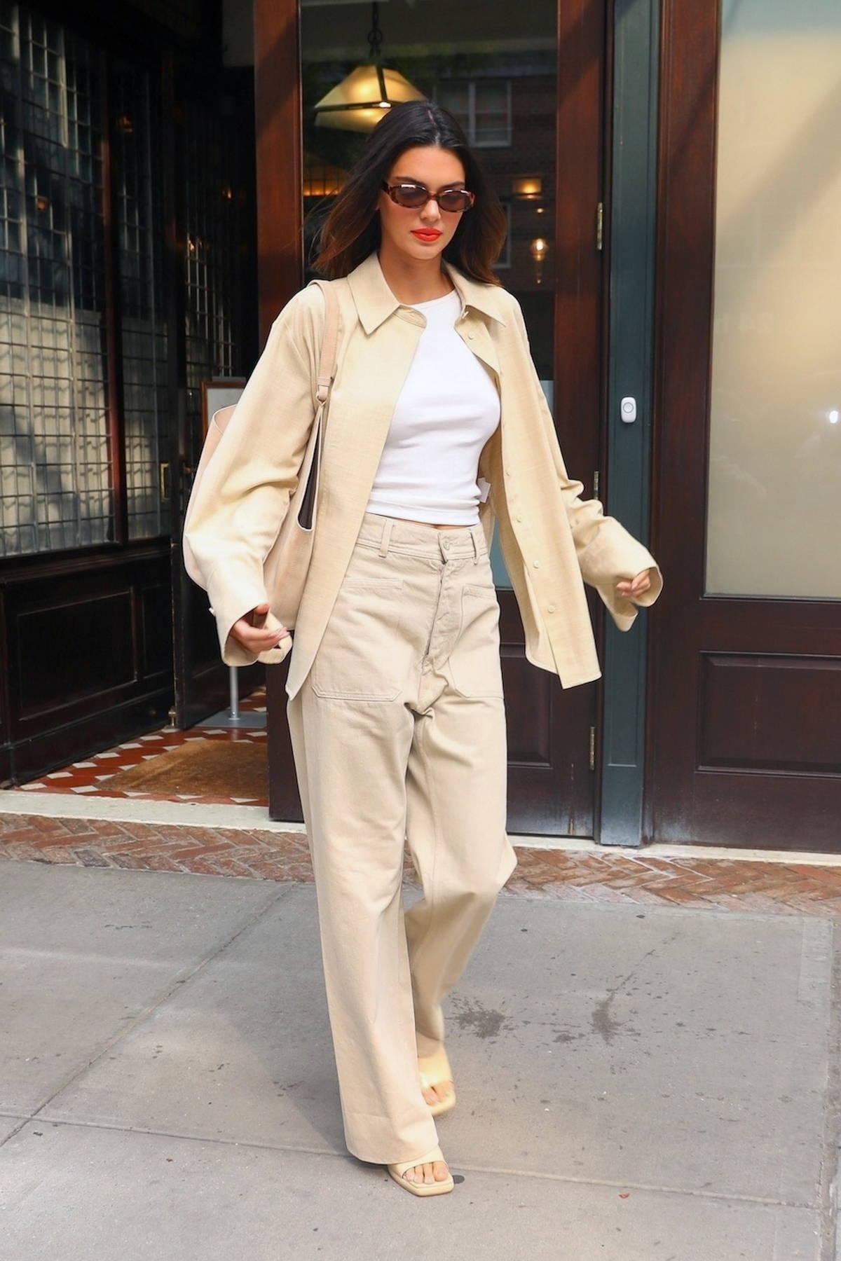 kendall jenner looks elegant while heading out for an appearance on ...