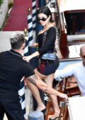 Kourtney Kardashian puts on a leggy display while out enjoying the sights with beau Travis Barker in Venice, Italy