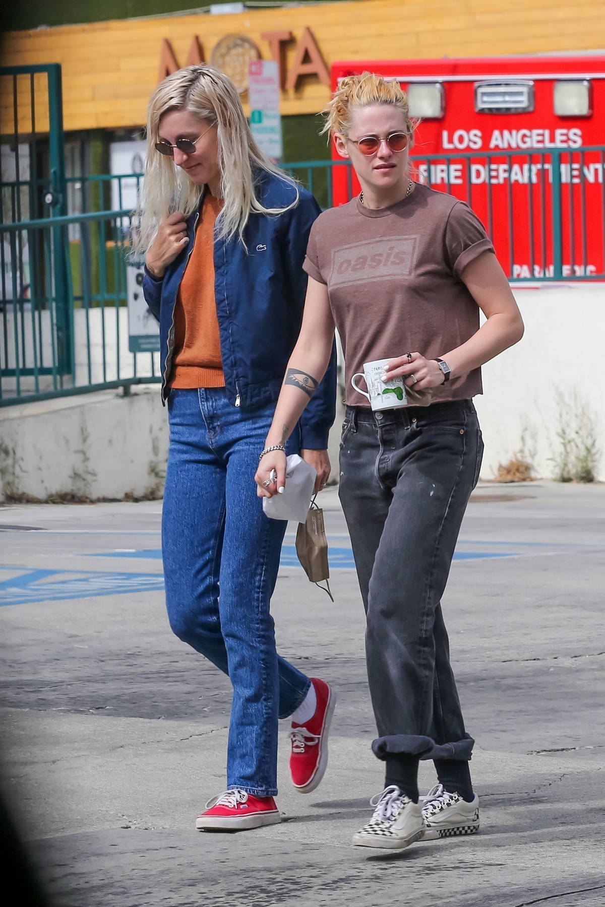 Kristen Stewart and girlfriend Dylan Meyer stop by MOTA in Los Angeles