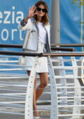 Penelope Cruz looks chic in all-white ensemble as she touches down in Venice, Italy