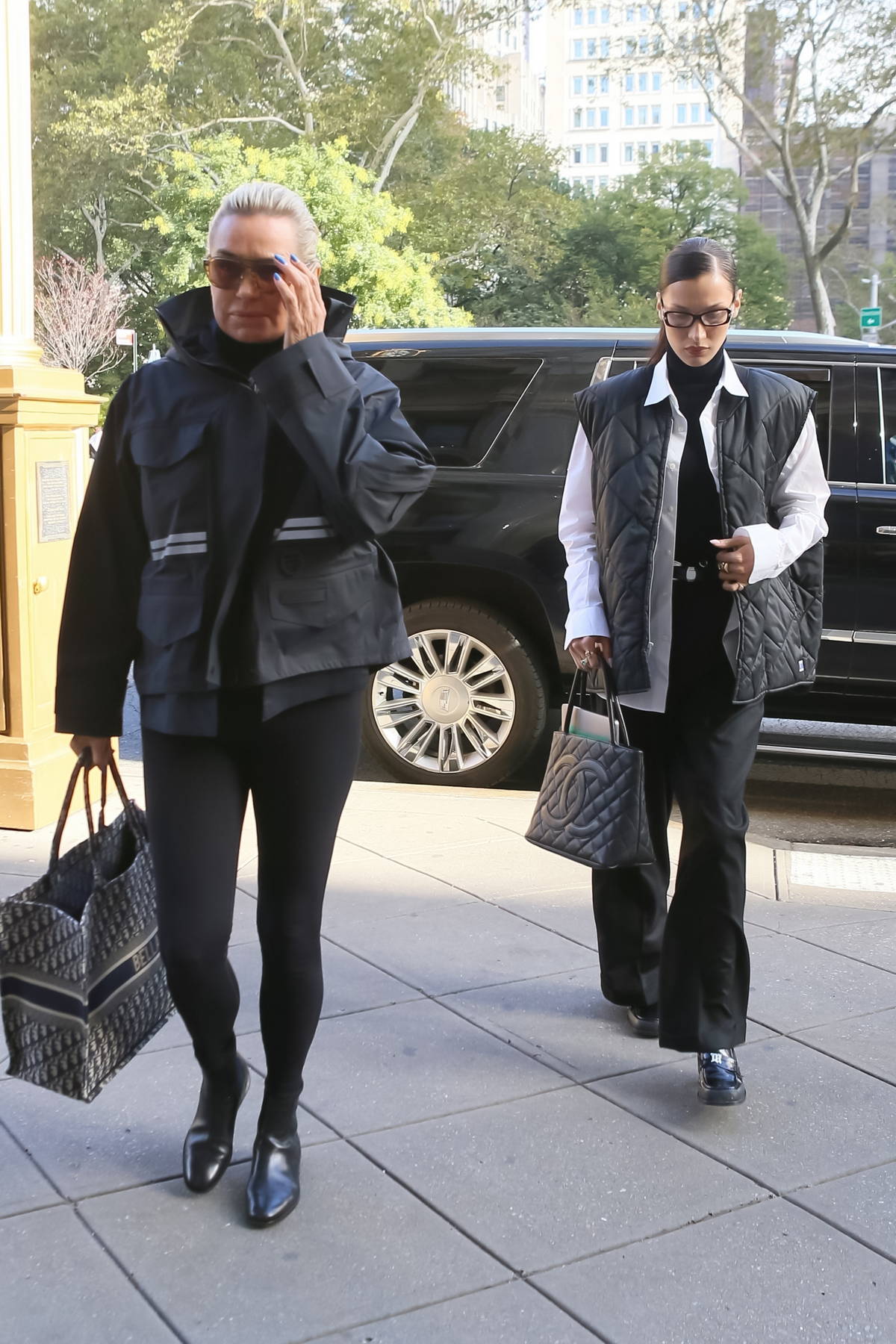 Yolanda Hadid is sporty as she steps out in NYC in bright