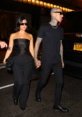 Kourtney Kardashian and Travis Barker step out to dinner rocking all-black outfit at The Polo Bar in New York City