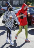 vanessa hudgens rocks louis vuitton jacket with leggings as she grabs a  coffee with friends in west hollywood, california-261021_8