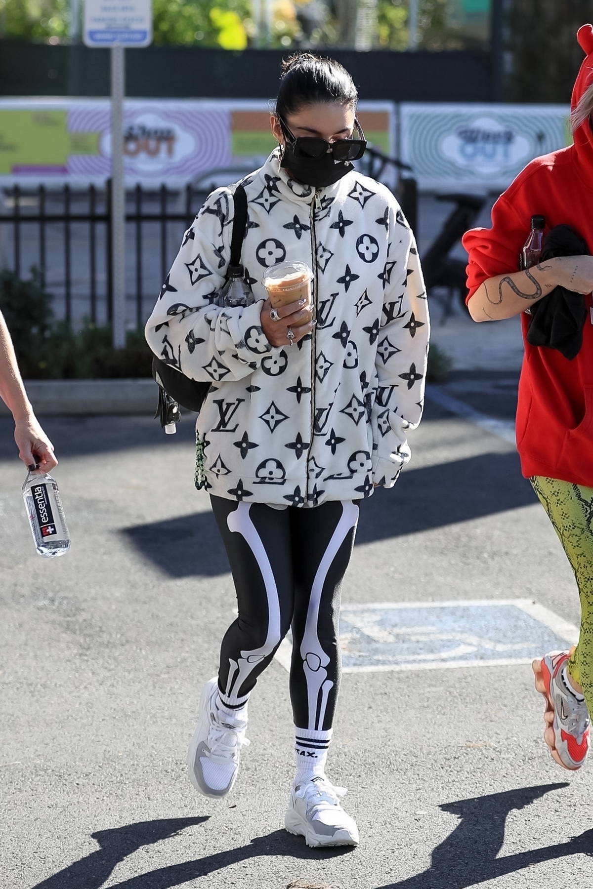Vanessa Hudgens rocks Louis Vuitton jacket with leggings as she