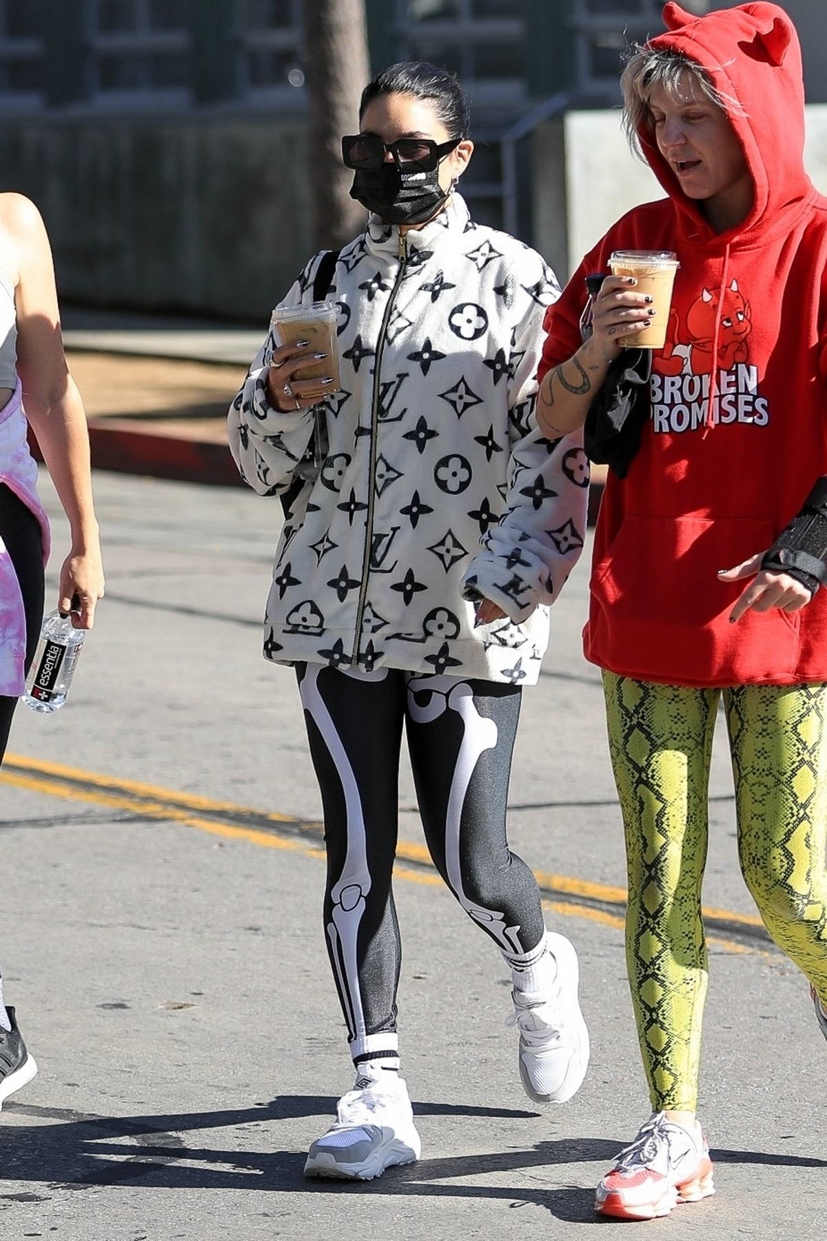 Vanessa Hudgens rocks Louis Vuitton jacket with leggings as she