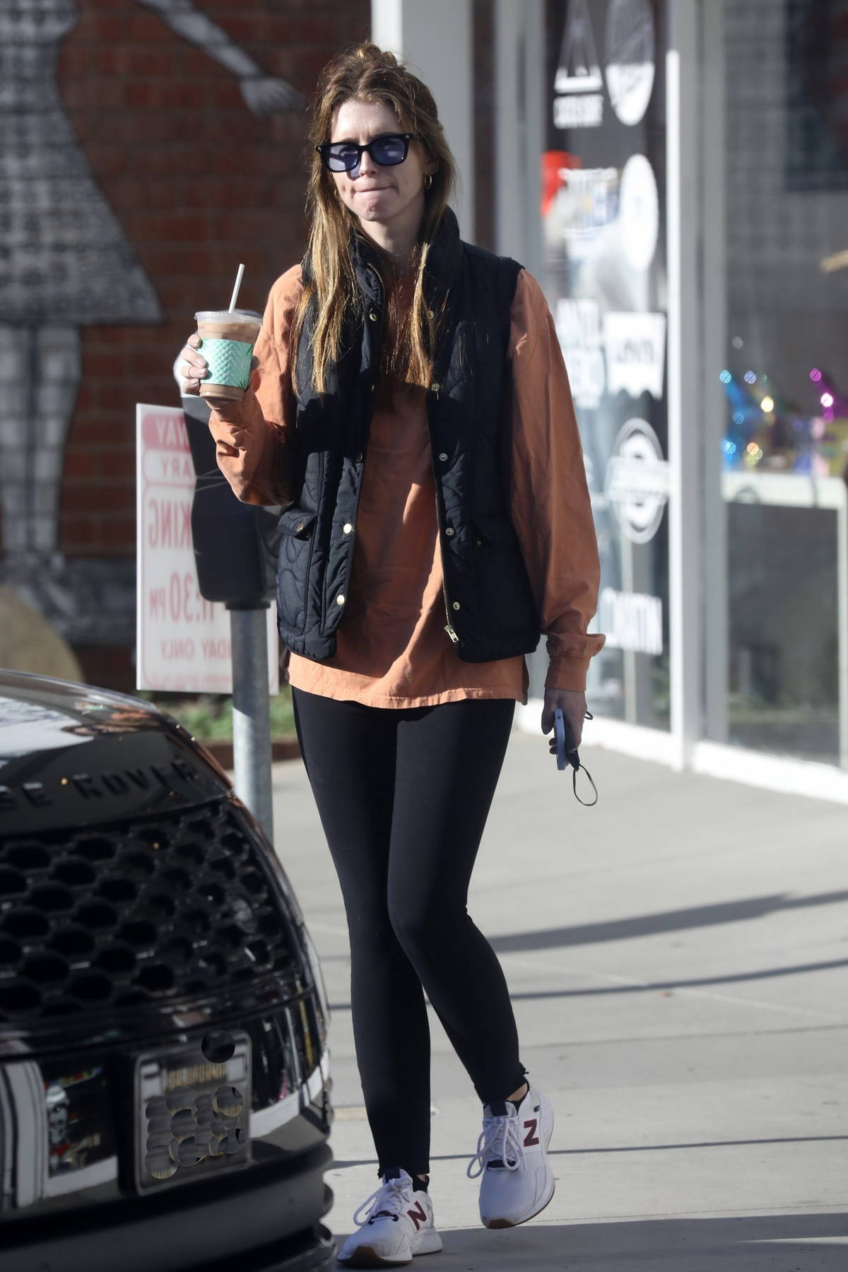 Katherine Schwarzenegger steps out in jeans for a coffee run with
