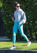 Sara Sampaio – In a blue leggings heading to Pilates in Los Angeles-14 –  GotCeleb