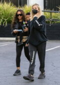 Khloe Kardashian arrives at her daughter's dance class with BFF Malika Haqq in Woodland Hills, California