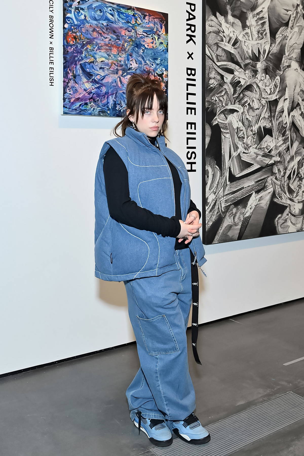 Billie Eilish attends the 'Artists Inspired by Music: Interscope Reimagined' Art Exhibit in Los Angeles
