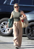 Hilary Duff attends her son's football practice with her ex-husband Mike Comrie in Los Angeles