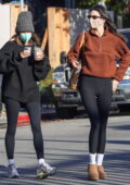 Kendall Jenner and Hailey Bieber wrap up their Pilates class