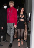 Megan Fox shows off her engagement ring while stepping out with Machine Gun Kelly in Milan, Italy