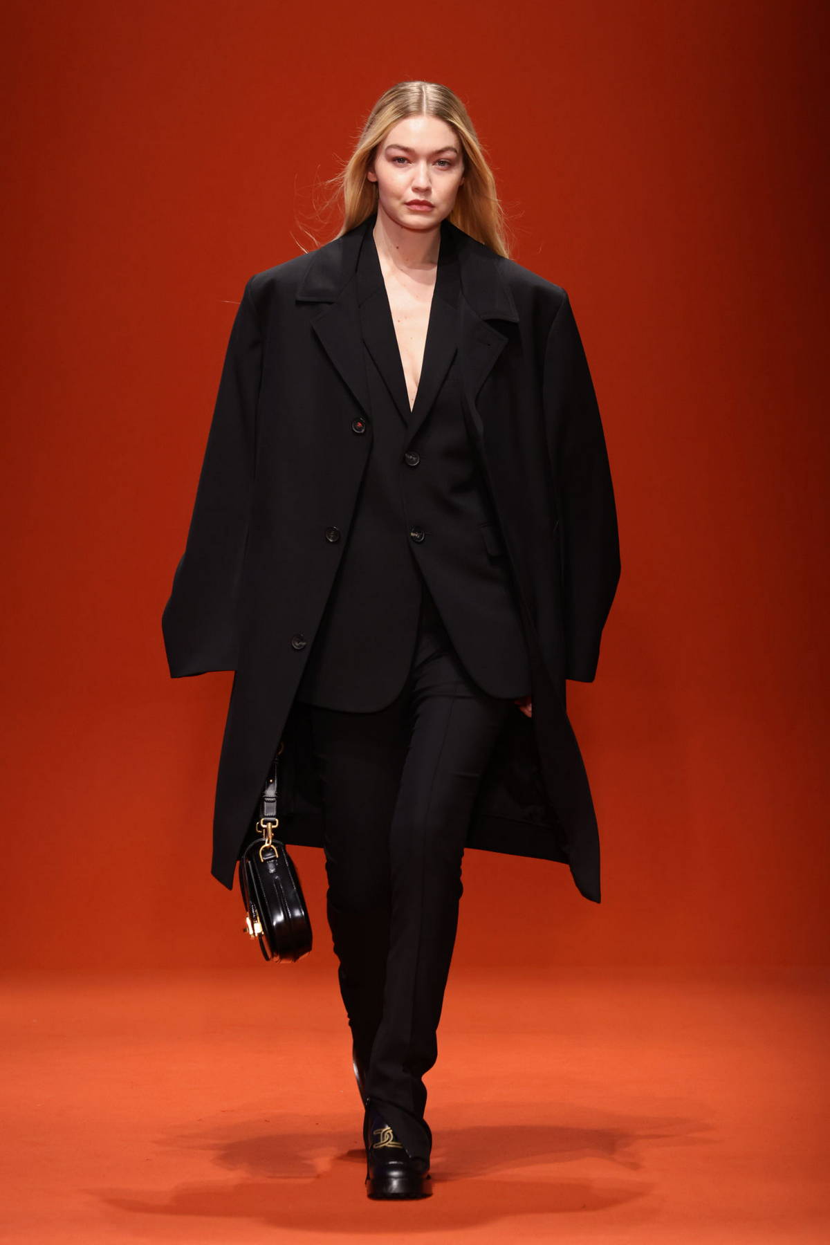 Model Gigi Hadid walks Tod's runway in Milan