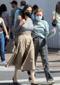 Angelina Jolie walks arm in arm with her daughter Shiloh while shopping at The Grove in Los Angeles