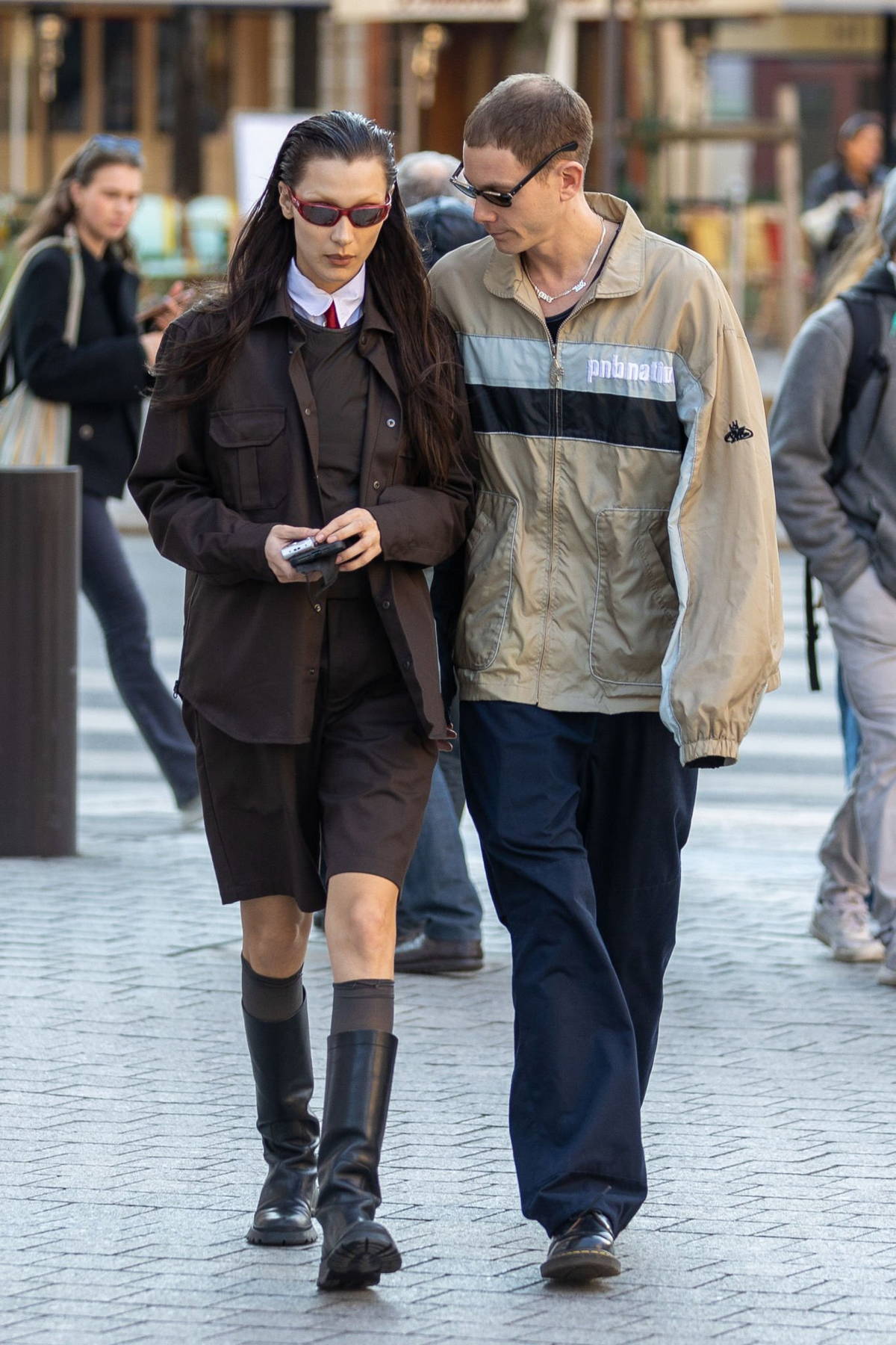 Bella Hadid and boyfriend Marc Kalman step out together in Paris, France