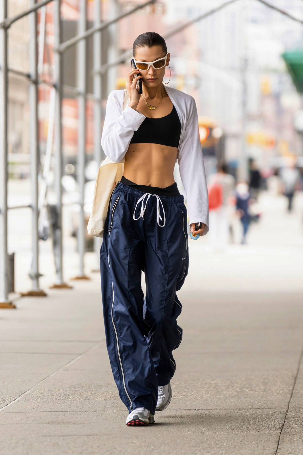 Bella Hadid Displays Her Washboard Abs While Stepping Out In The West Village New York City 
