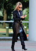 Khloe Kardashian puts on a stylish display while heading to 'Lifetech Resources' with Kris Jenner in Los Angeles