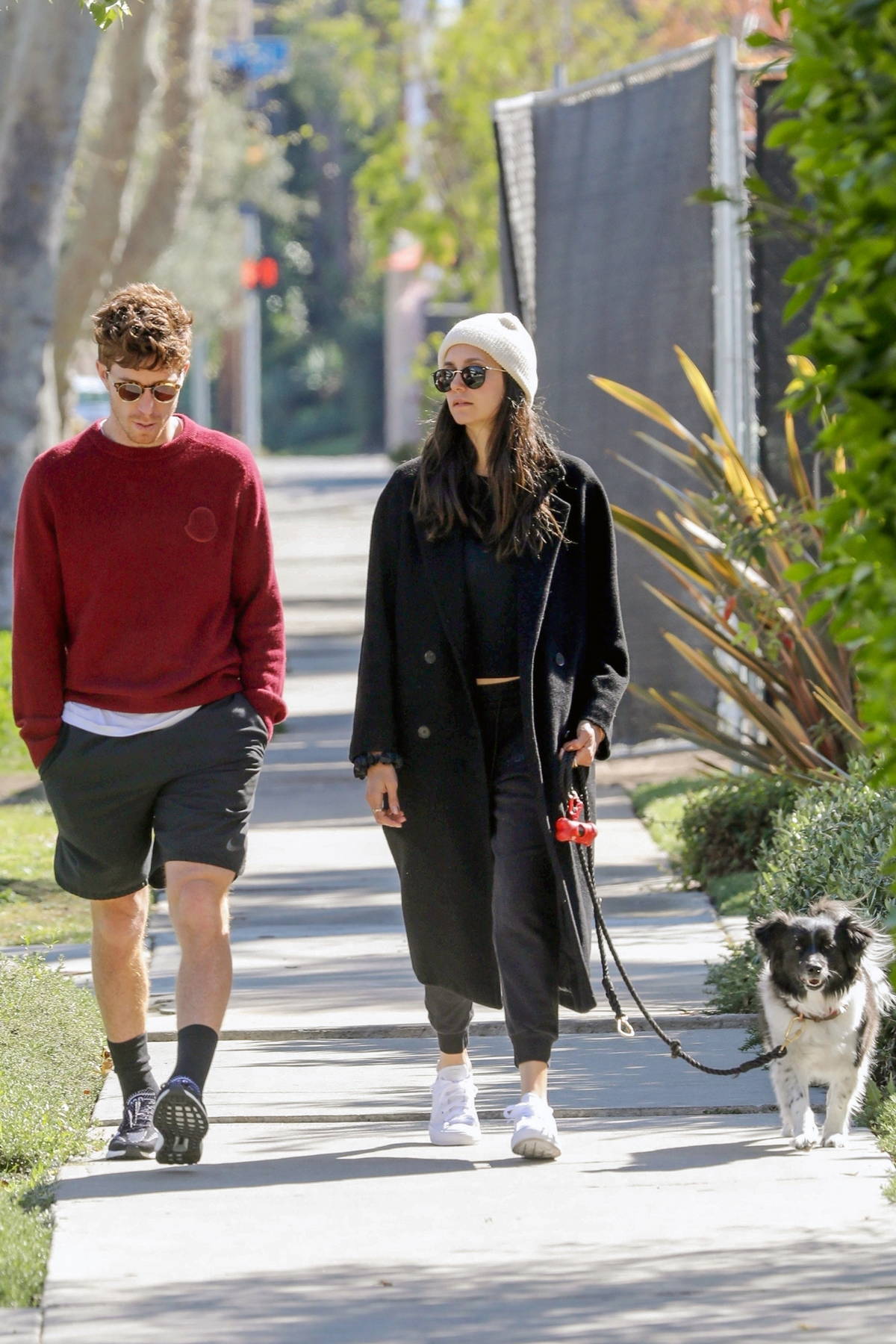 Shaun White & Nina Dobrev Take Her Dog for a Walk Together in L.A.