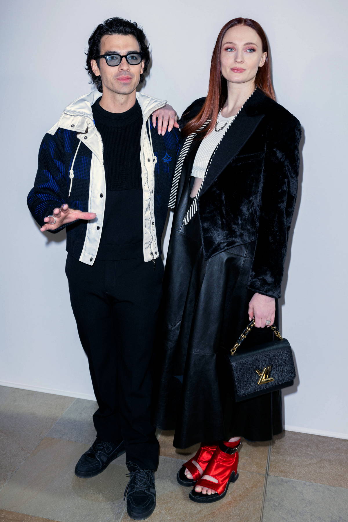 Sophie Turner wore Music Sheet Print set @ Louis Vuitton's Fall 2023 Paris  Fashion Week