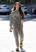 Ashley Greene looks radiant while running errands wearing a sweatsuit in Encino, California