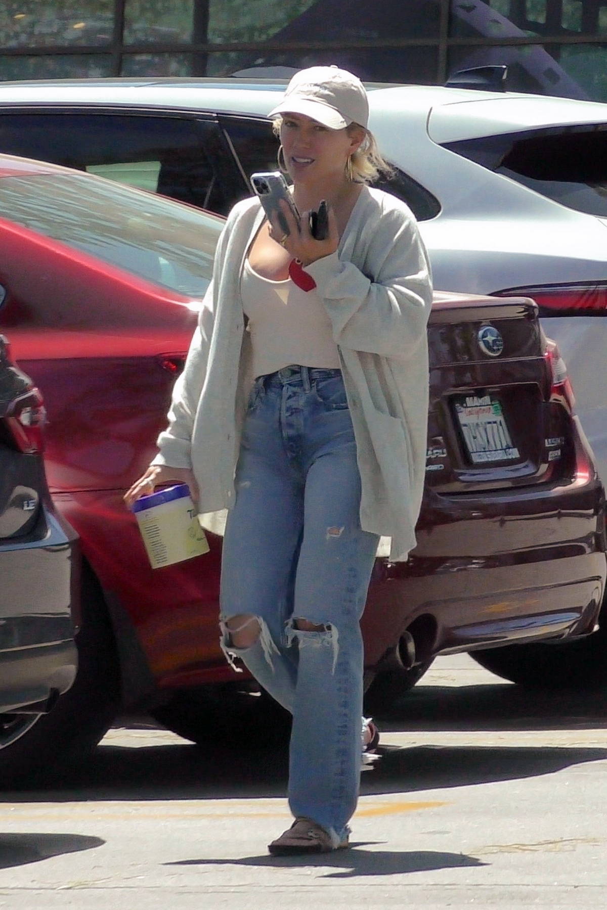 hilary duff goes shopping with her kids at target in studio city ...