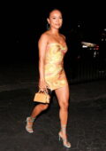 Karrueche Tran attends Quavo's birthday party at Nightingale Plaza in Los Angeles