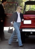 Sydney Sweeney heads to a business meeting in her vintage Ford Bronco in Los Angeles