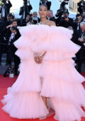 Cindy Bruna attends the Screening of ‘Armageddon Time’ during the 75th Cannes Film Festival in Cannes, France