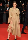 Emilia Schüle attends the Screening of 'November' during the 75th Cannes Film Festival in Cannes, France