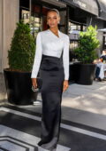 Jasmine Tookes attends the New York Premiere of 'Downton Abbey: A New Era' in New York City