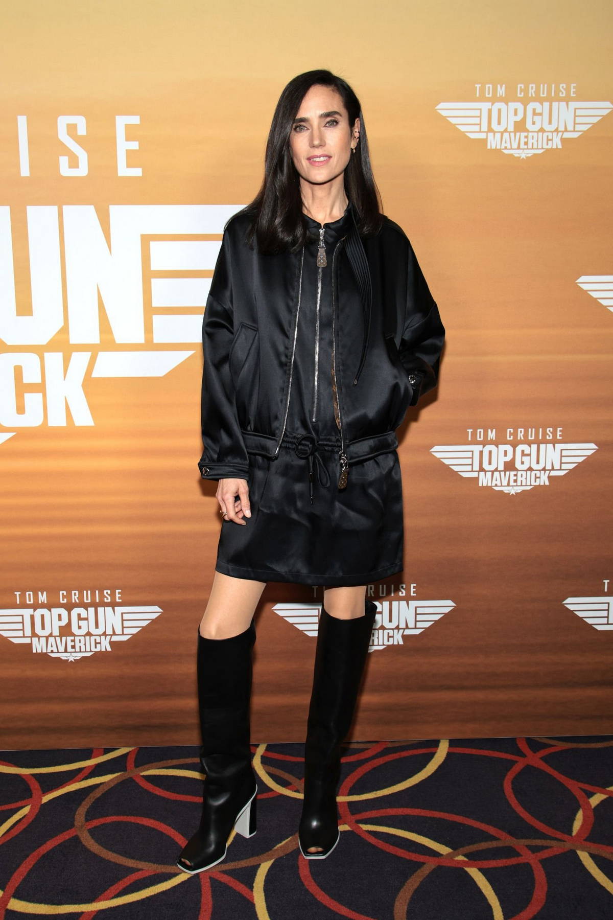 Jennifer Connelly Top Gun Maverick 2022 Black Jacket