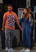 Jessica Biel and Justin Timberlake spotted after they touch down at LAX airport in Los Angeles