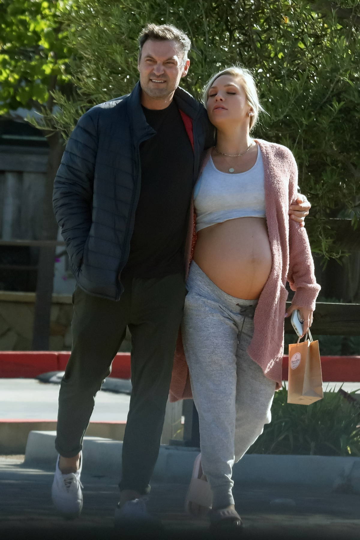 Pregnant Sharna Burgess bares baby bump with Brian Austin Green