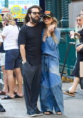 Heidi Klum and Tom Kaulitz pack on some PDA while out on a stroll in Manhattan’s SoHo area, New York City