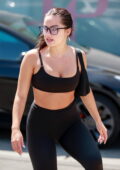 addison rae looks fit in a black sports bra and leggings while leaving her  pilates class in west hollywood, california-120722_4