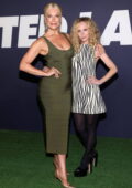 Juno Temple and Hannah Waddingham attend Ted Lasso FYC Special Screening, Q&A and Tailgate Event in Beverly Hills, California