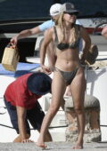 Millie Bobby Brown displays her bikini body while enjoying a boat day with boyfriend Jake Bongiovi in Sardinia, Italy