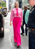 Whitney Cummings is all smiles while stepping out in all pink ensemble in Midtown, New York City