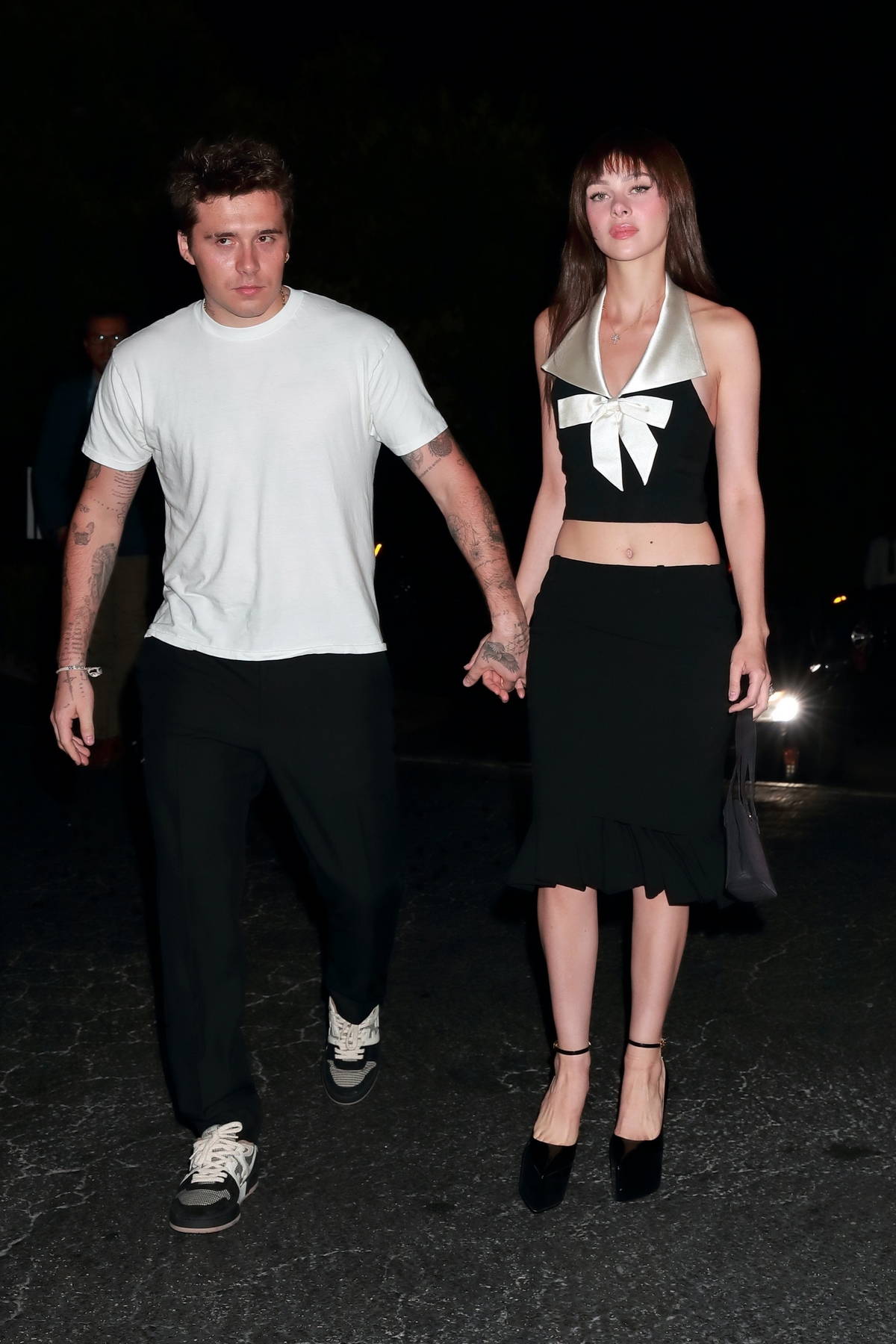 Nicola Peltz and Brooklyn Beckham attend an after-show party at Offsunset in  West Hollywood, California